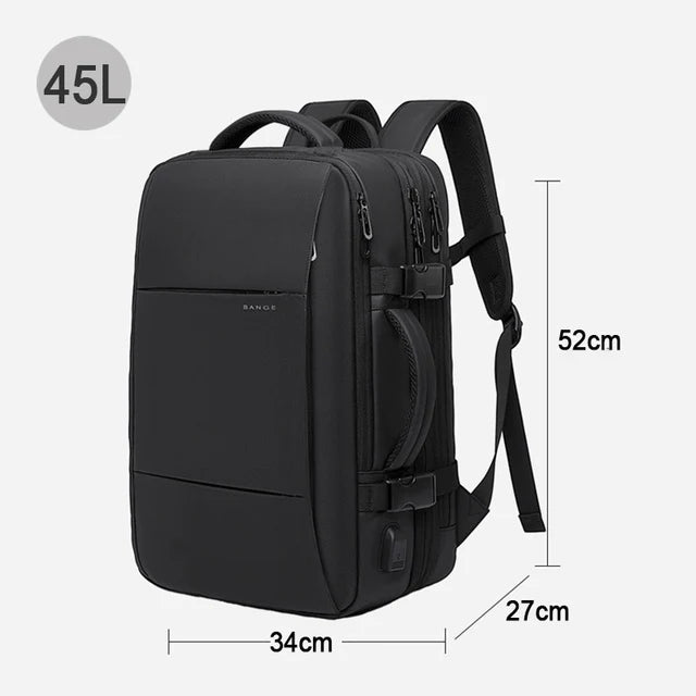 BANGE Expandable Men's Backpack Waterproof 17.3 in Laptop