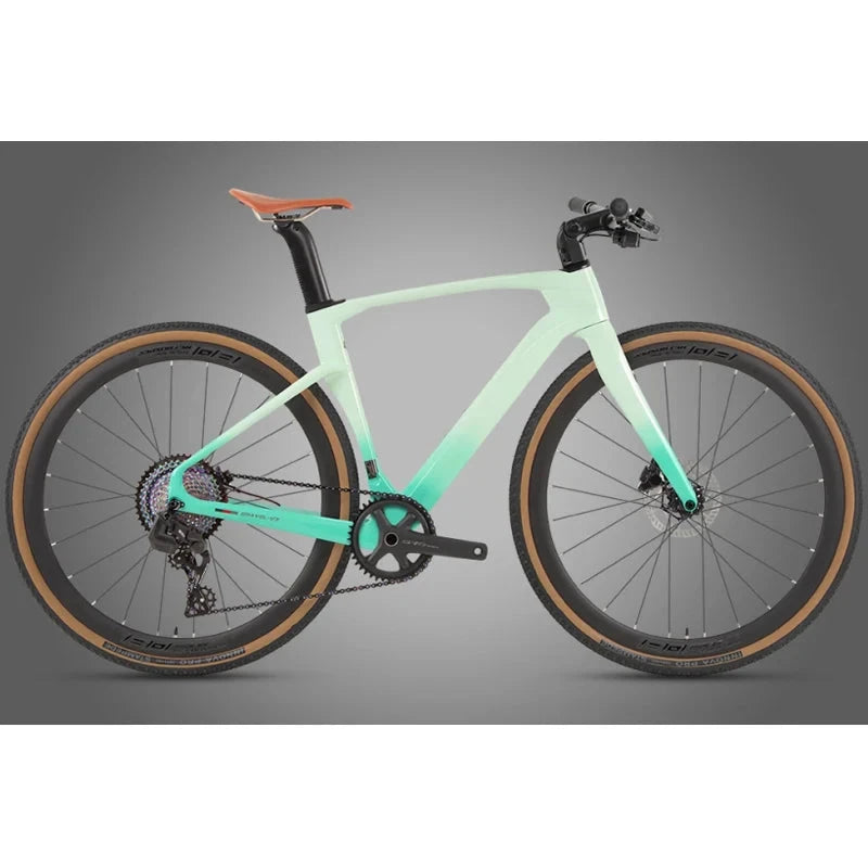 2025 New Carbon Fiber Wireless Gravel V3 Road Bike WheelTop EDS OX-13S Electronic Shifting Bicycle With Straight Handlebar GlowCart