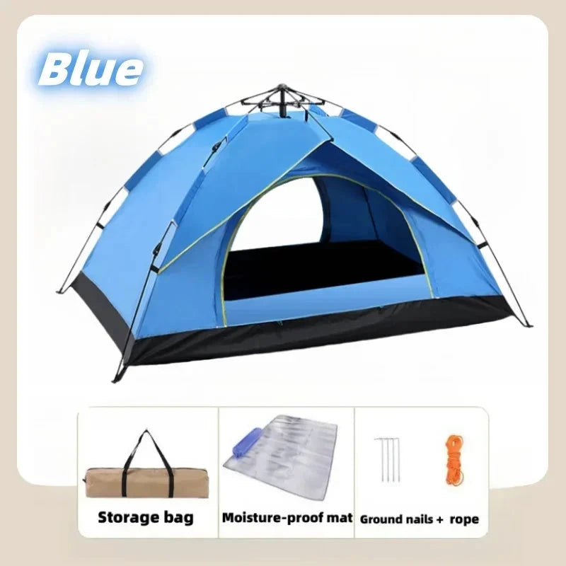 Camping Waterproof Tent 2-3 People One-touch Camping Tent GlowCart