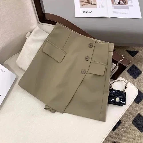Fashionable Suit Skirt Pants Women's Short Shorts High Waist GlowCart