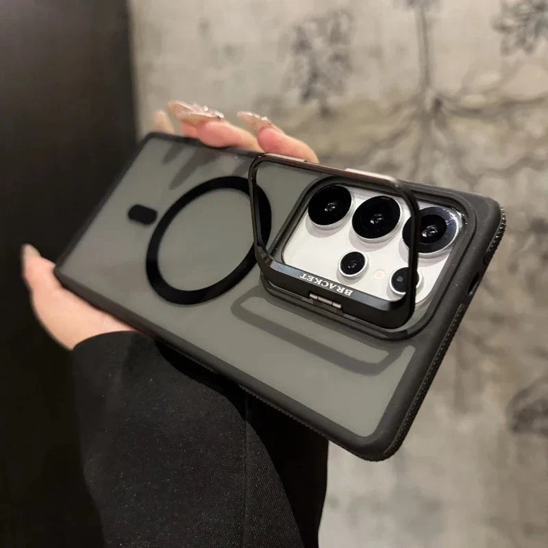 For Magsafe Magnetic Metal Lens Protection Stand Case For GlowCart