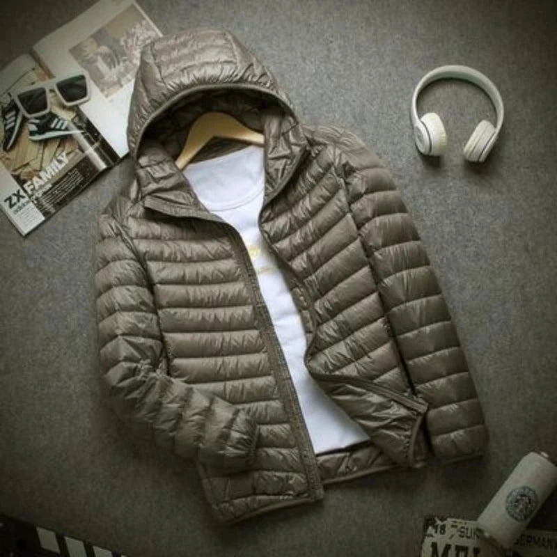 New Autumn And Winter Down Jacket Men's Fashion Hooded Super GlowCart