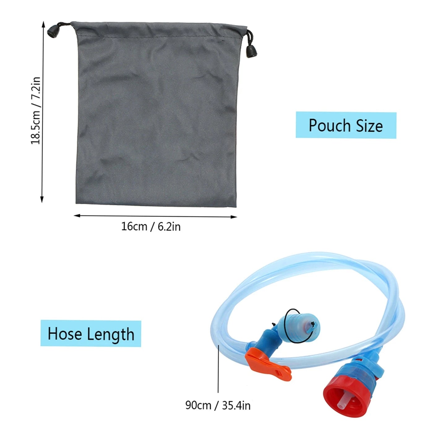 90cm Water Bottle Drink Tube Hose Hydration Bladder Reservoir Pack Backpack System Hose Kit Cycling Camping Water Bag Hose Kit GlowCart