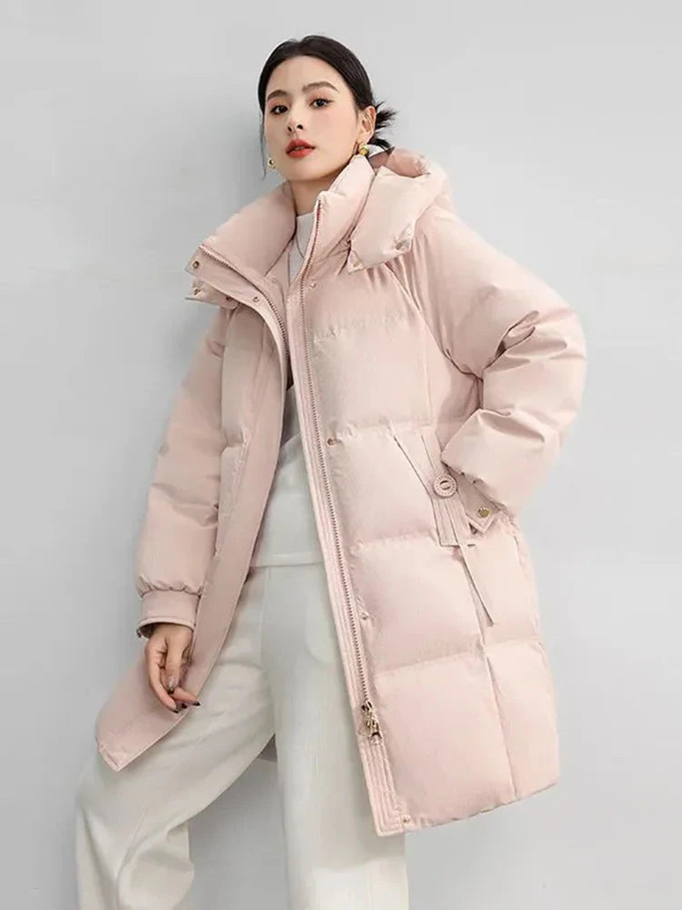 Winter Warm Down Cotton Hooded Abrigos De Plumas Women GlowCart
