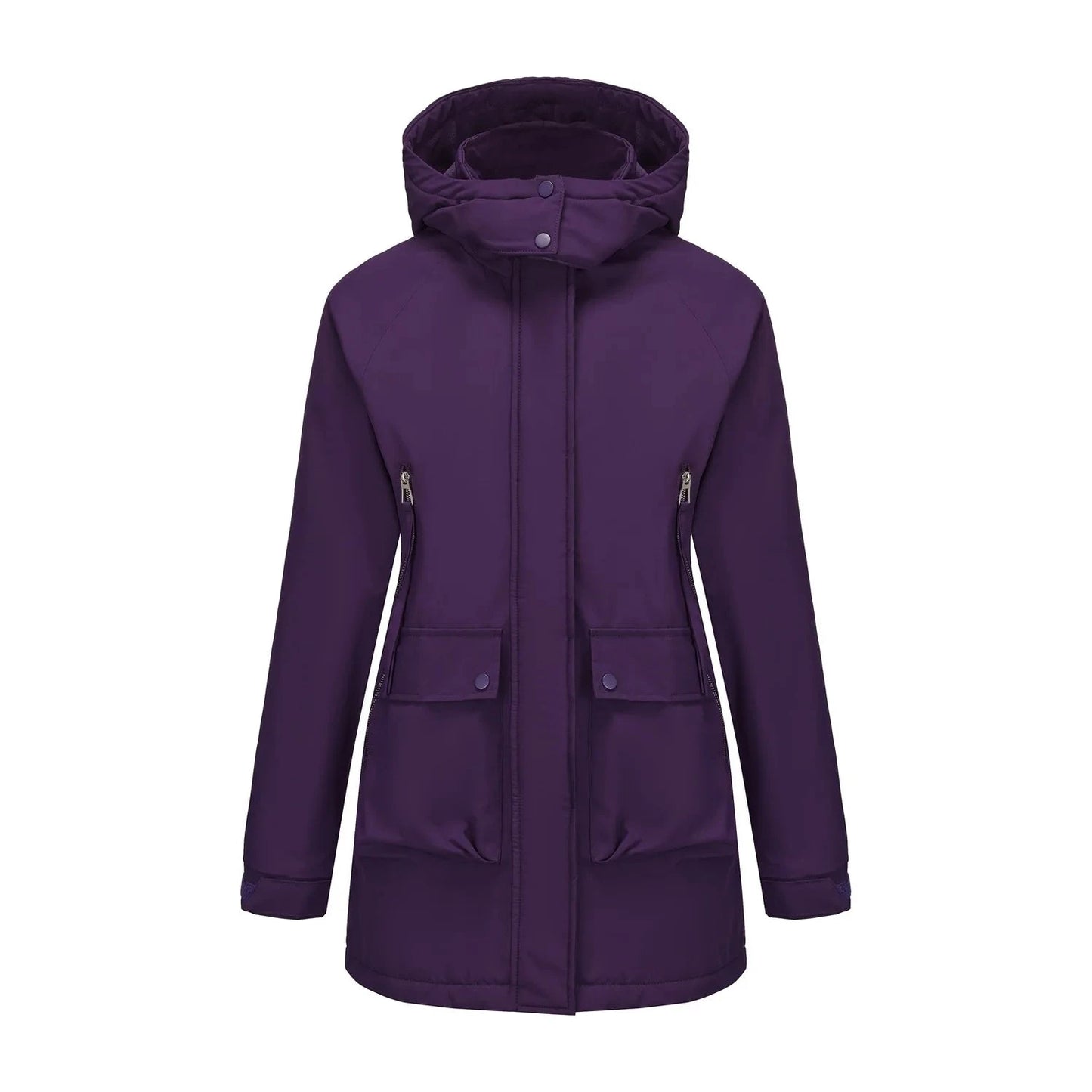 Women's Winter Jacket Coat Detachable Cap Fleece Down Parka GlowCart