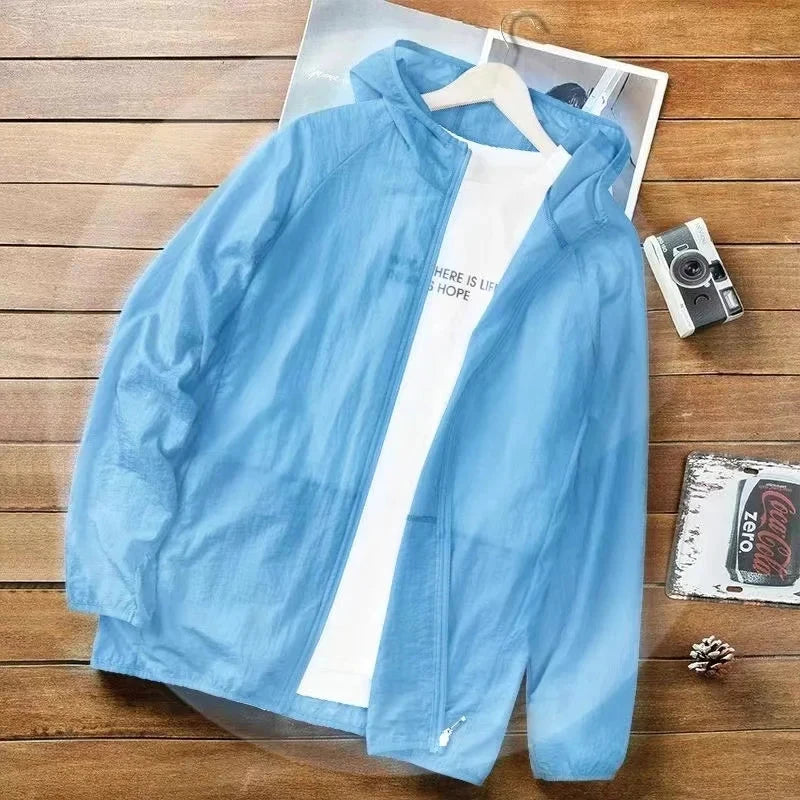 Camping Rain Jacket Men Women Waterproof Sun Protection GlowCart