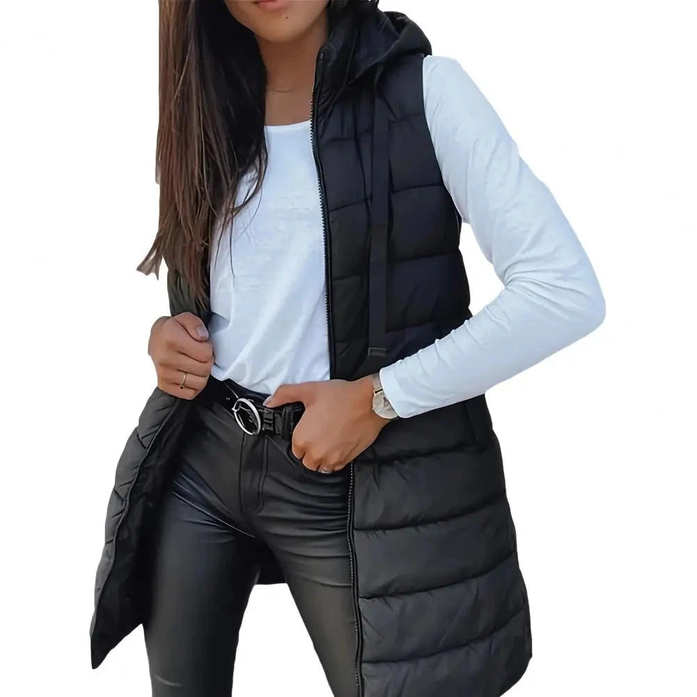 2025 Women Down Vest Women's Puffer Vest Casual Zip Up GlowCart