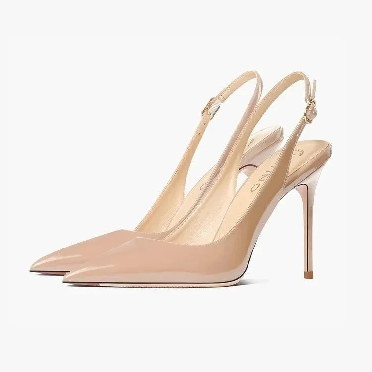 Sexy high-heeled sandals with pointed tips and elegant 2025 GlowCart