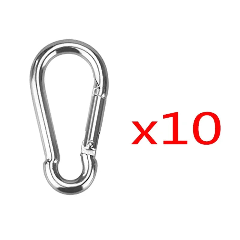 Mini Carabiner Keychain Alluminum Alloy D-ring Buckle Spring GlowCart