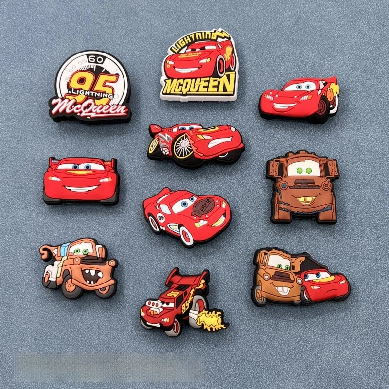 Cartoon Lightning McQueen Kids Ankle-Wrap Slippers Waterproof Breathable Solid Color Outdoor Casual Sandals for Children Gift GlowCart