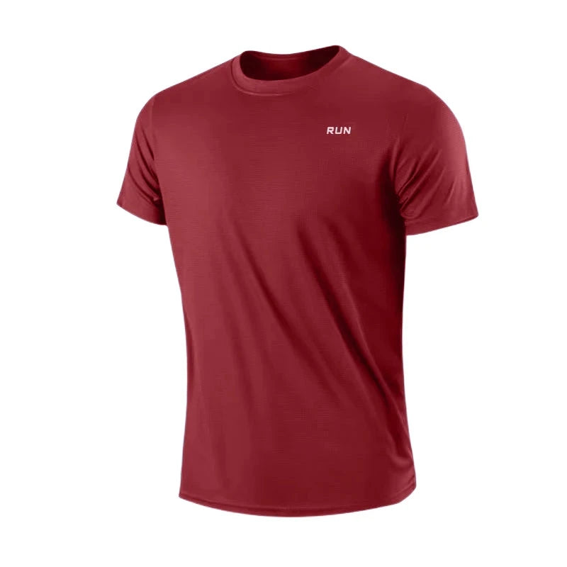 Men's Quick Dry Short Sleeve Gym Running Moisture Wicking GlowCart