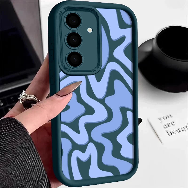 Striped Pattern Phone Case For Samsung Galaxy A17 A56 A16 GlowCart