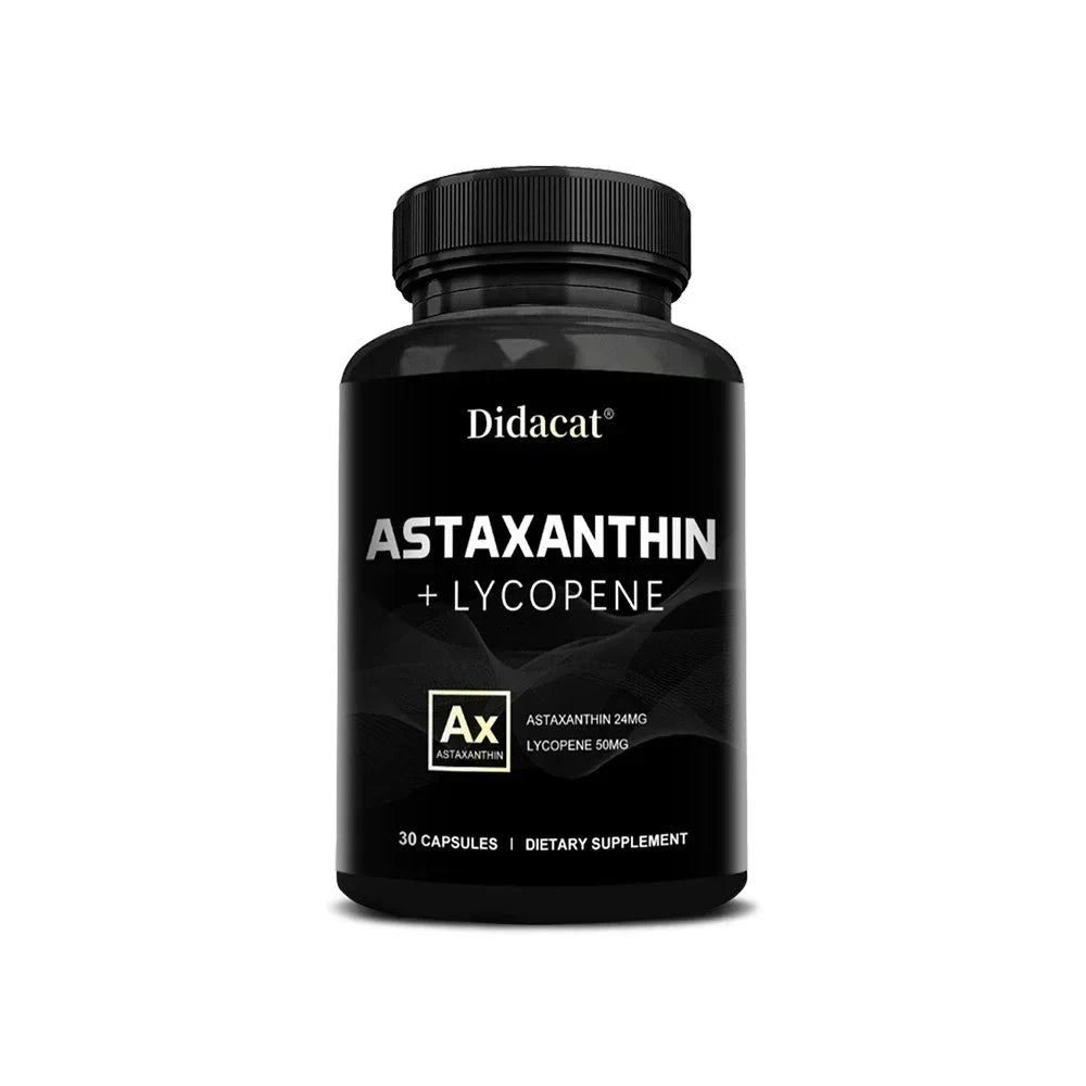 Astaxanthin 24mg + Lycopene 50mg , Natural Antioxidant From GlowCart