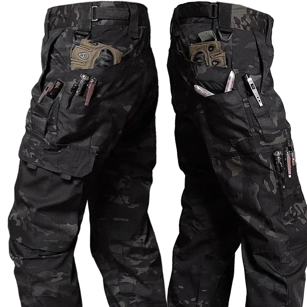 Tactical Pants Big Multi-pocket Men New Work Cargo Pants GlowCart