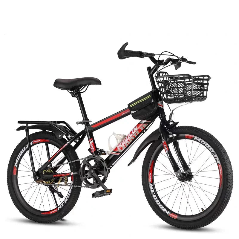 New 22-inch Children's Mountain Bike for Boys and Girls with Gears - Ideal for Students Commuting to School GlowCart