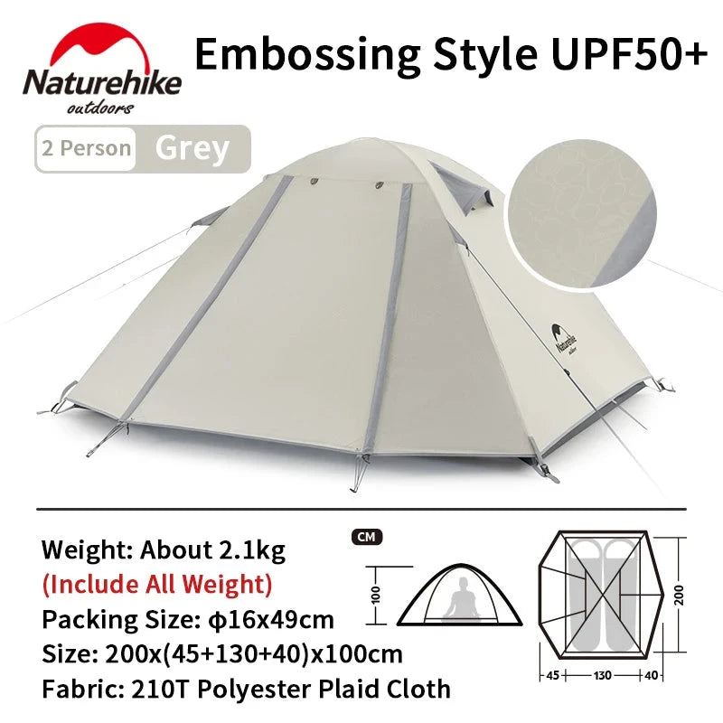 Naturehike 2023 NEW outdoor 2-4 Person Camping Tent GlowCart