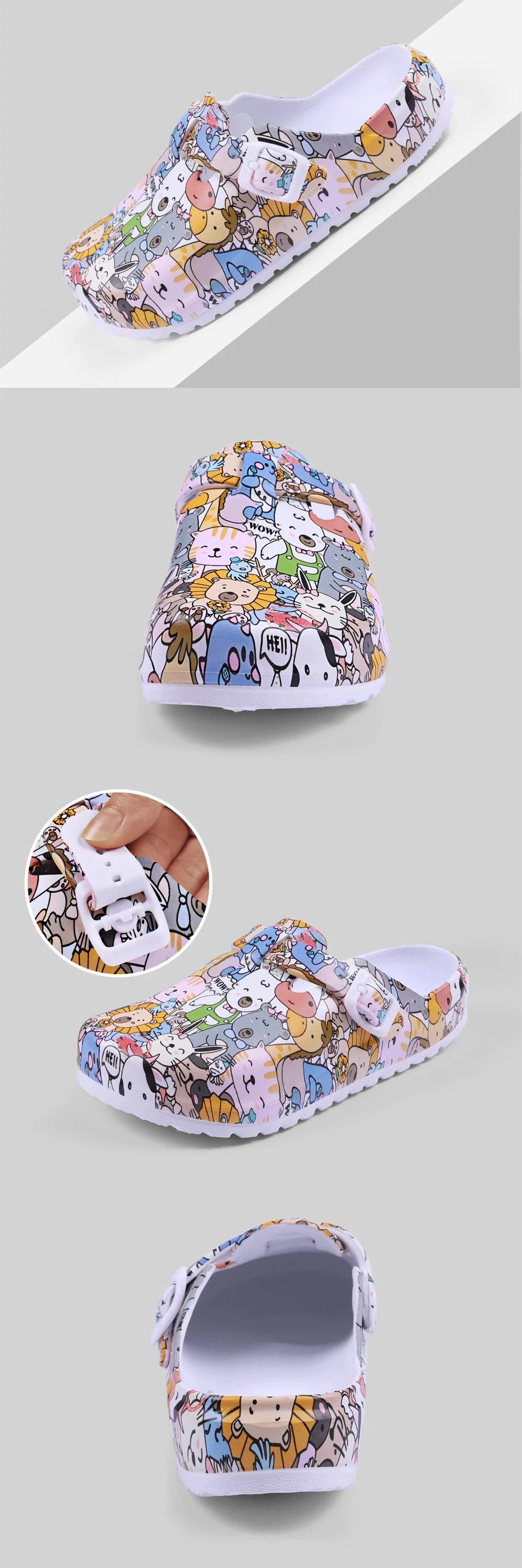 Women Flat Indoor Slippers Printing Soft EVA Soles GlowCart