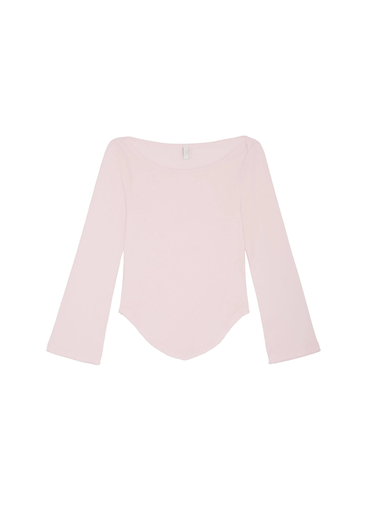 Cou Autumn Three-Quarter Sleeve Pink Round Neck Long-Sleeve GlowCart