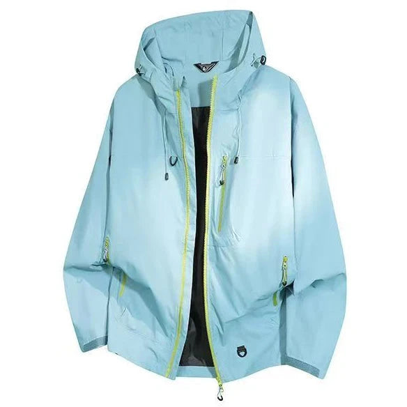 Men's Rain Jacket Lightweight Windbreaker Cycling Coats with GlowCart