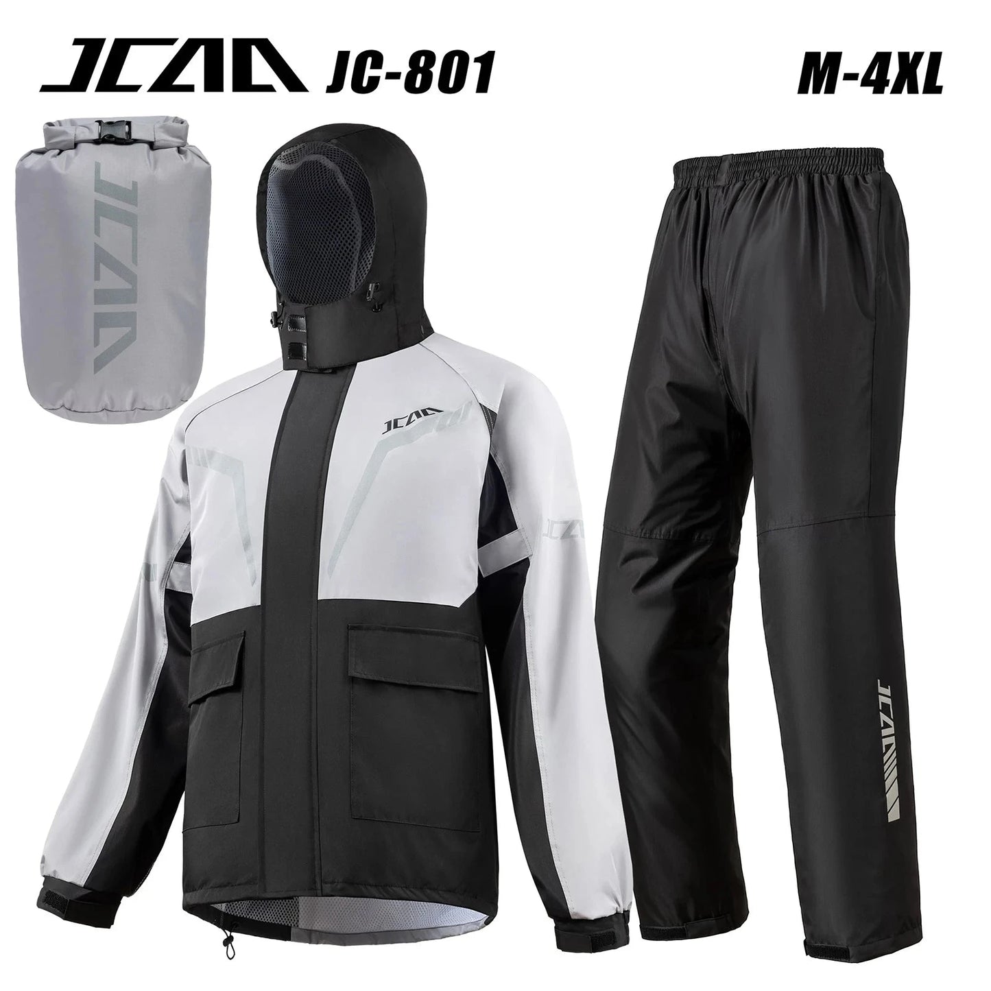 Men Women Motorcycle Raincoat Waterproof Motorbike Rain Coat GlowCart