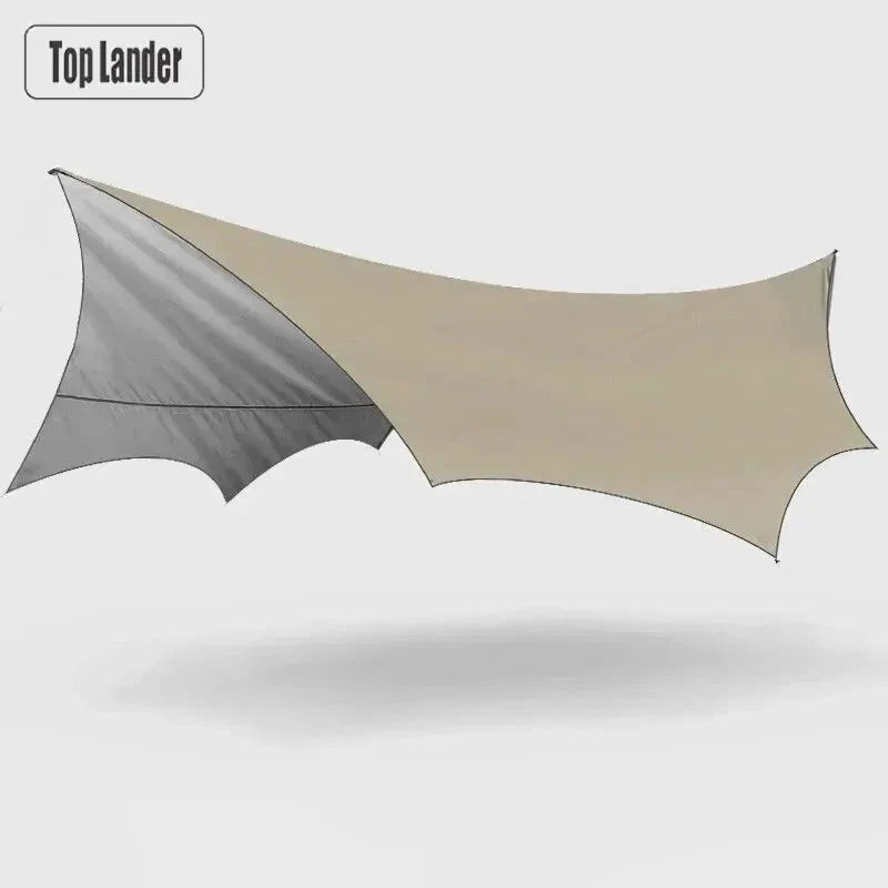 5.1x5.1m Large Camping Tarp Waterproof Octagon Butterfly GlowCart