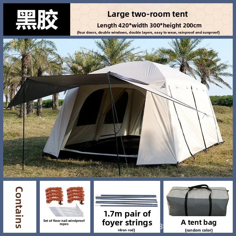 Outdoor Double-layer Thickened Two-bedroom One-living Room GlowCart