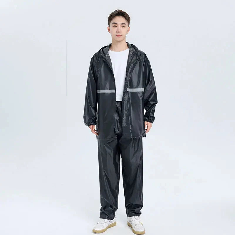 Motorcycle Raincoat Suit Rainstorm Prevention Jacket Pants GlowCart