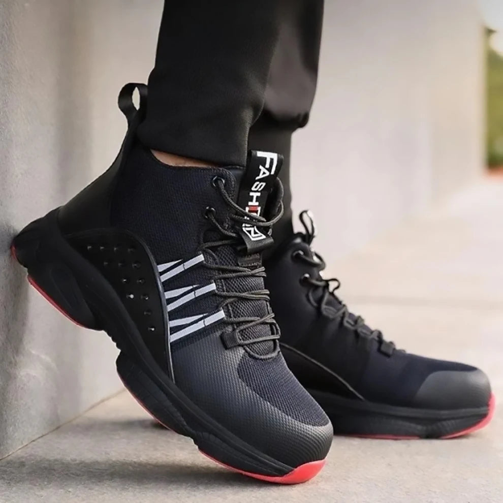 Safety shoes work shoes steel toe men puncture-protective work boots indestructible safety lightweight GlowCart