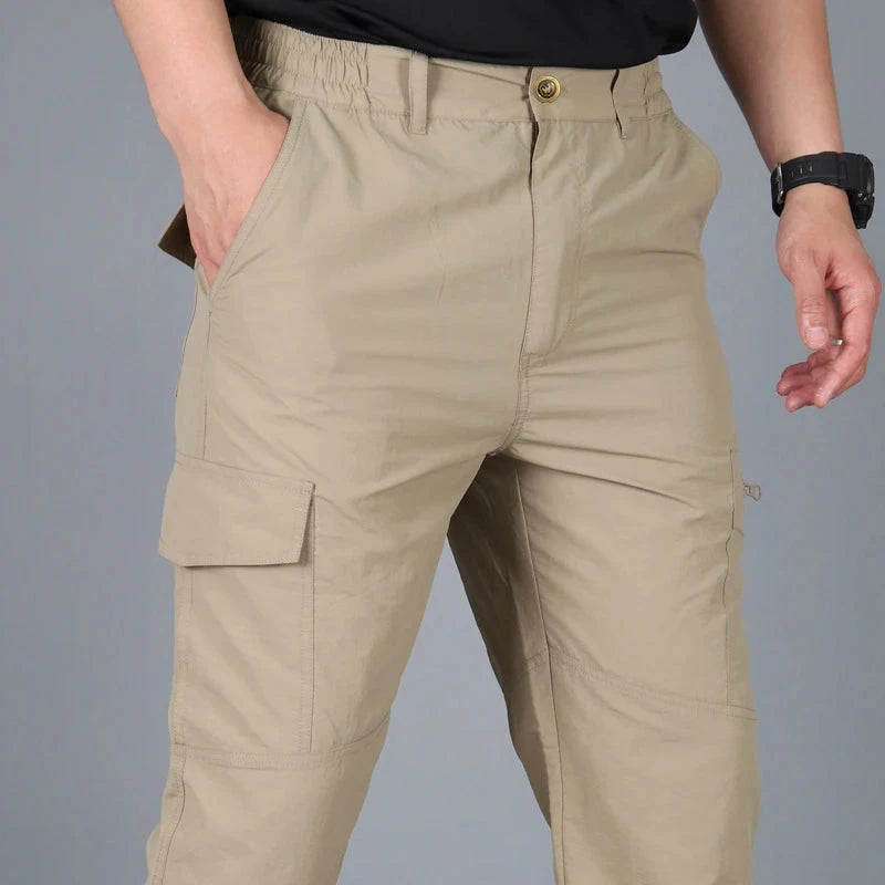 Men's Summer Tactical Cargo Pants Lightweight Casual GlowCart