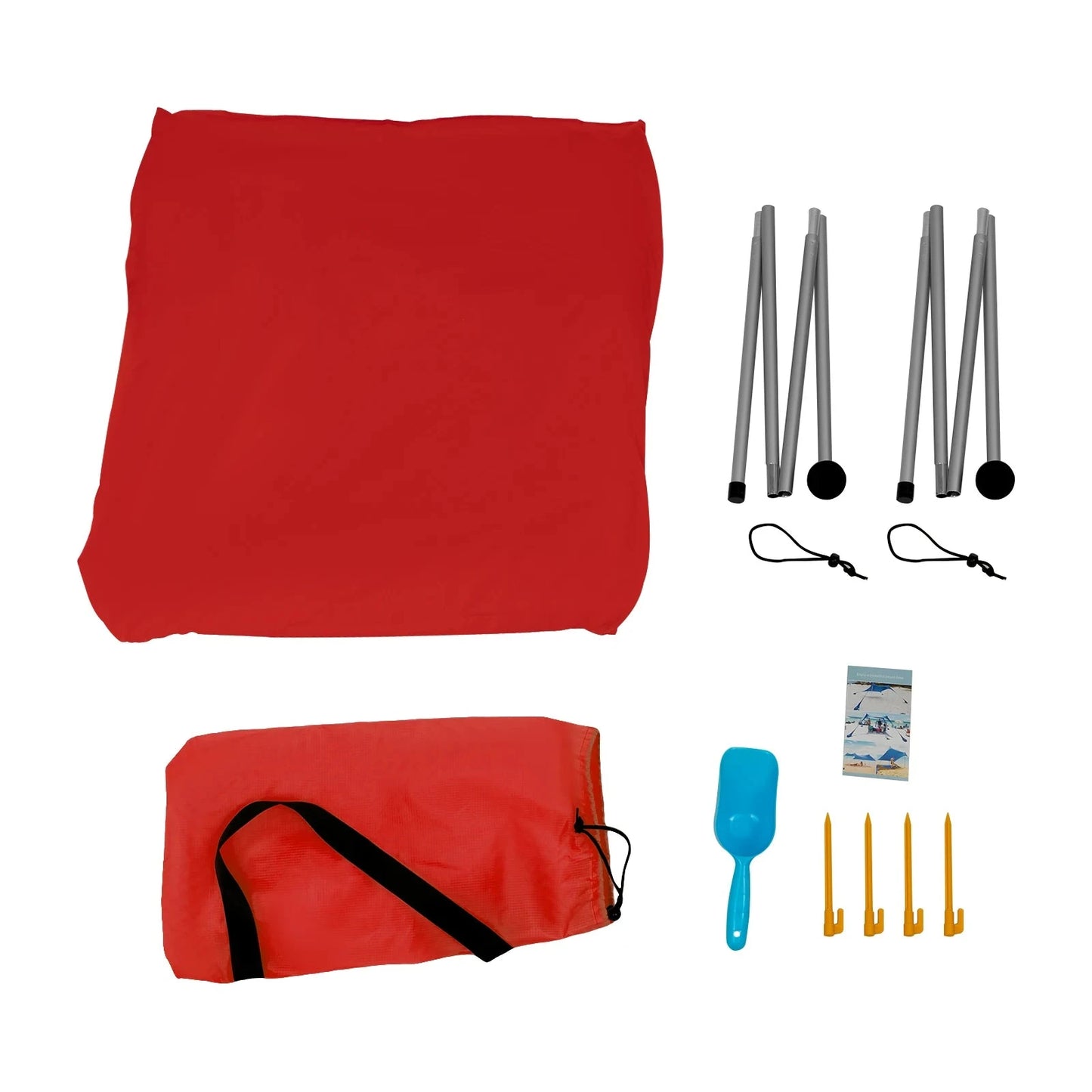 Pop Up Beach Tent Sun Shelter 6.5'x5.2' Instant Portable GlowCart