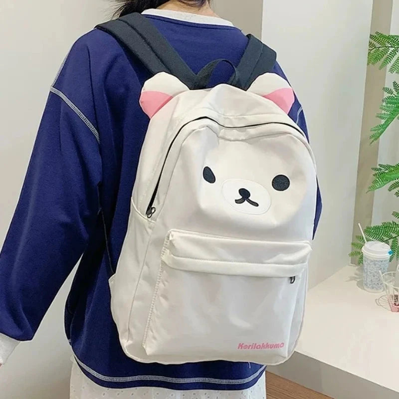 Kawaii Bear Rilakkumas Backpack Large Capacity Backpack GlowCart