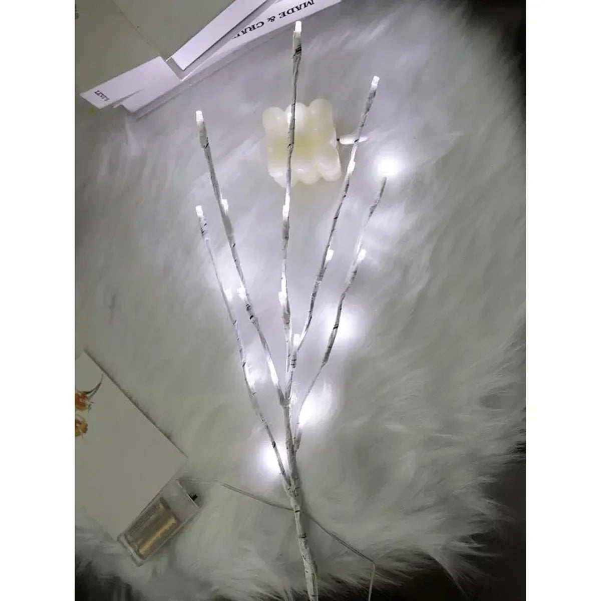 1 PC White Birch Branch Light LED Festive Lights Battery Operated For Christmas Party Wedding Decoration Twig Outdoor Lights GlowCart