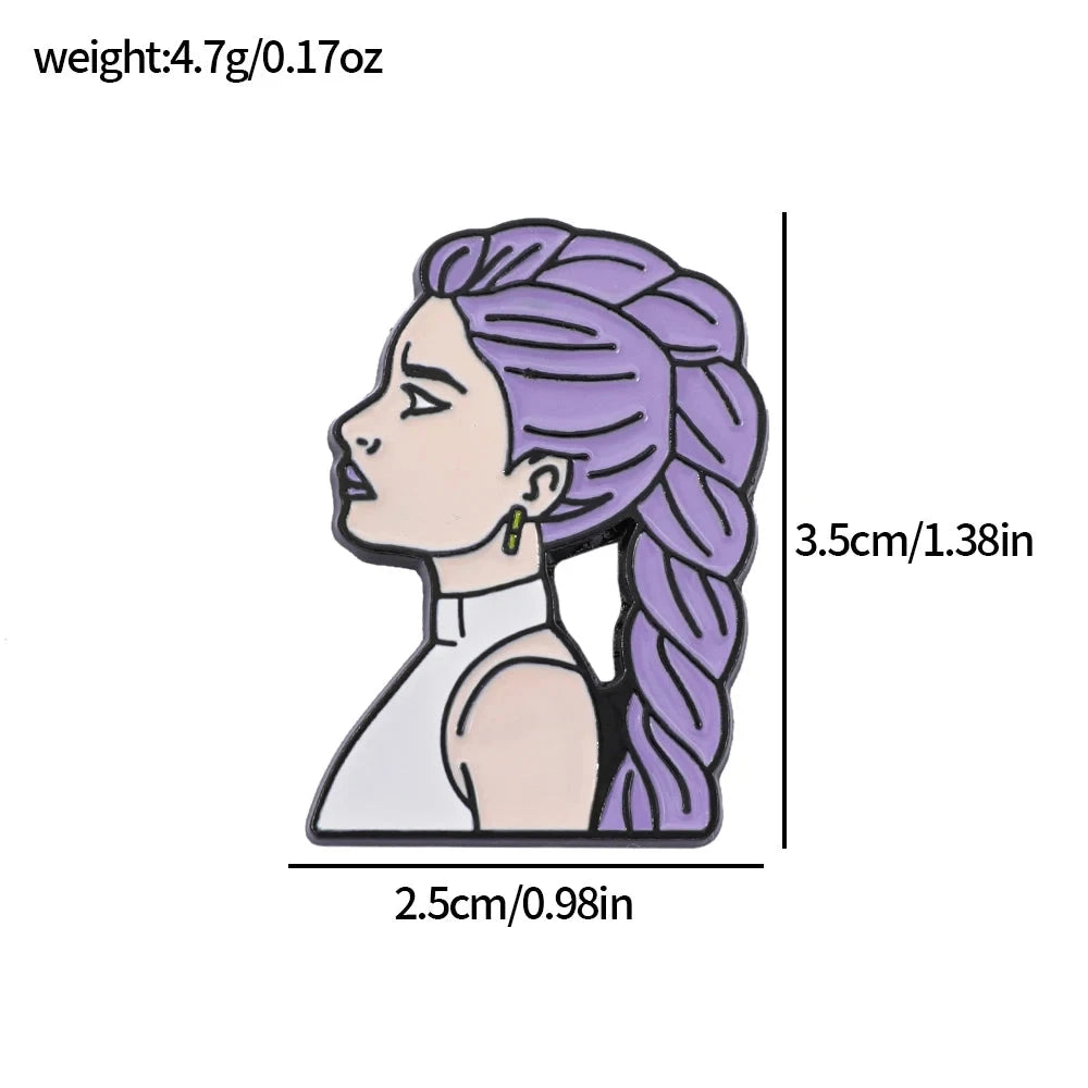 8 Pcs Cartoon Anime Kpop Demon Hunter Brooch Rumi Creativity GlowCart