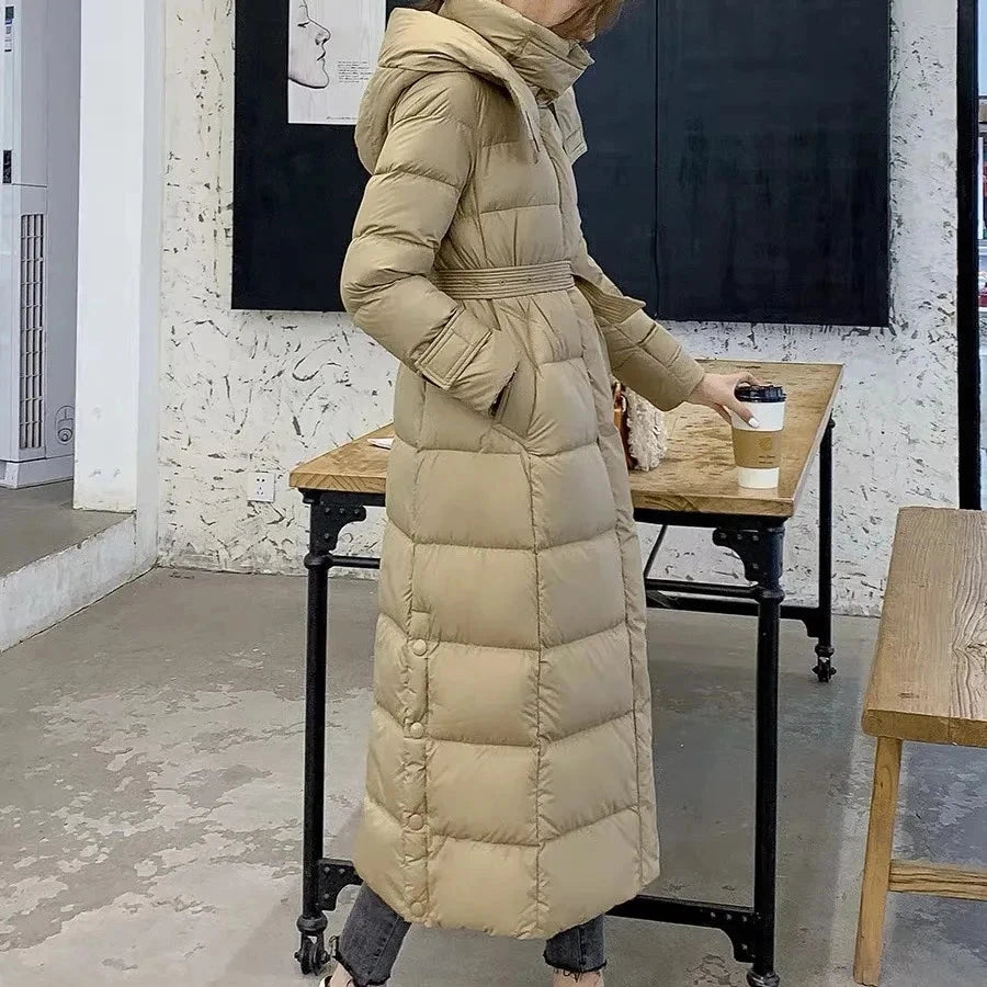 Black duck down Hooded Coats Winter 2025 New Fashion Women's GlowCart