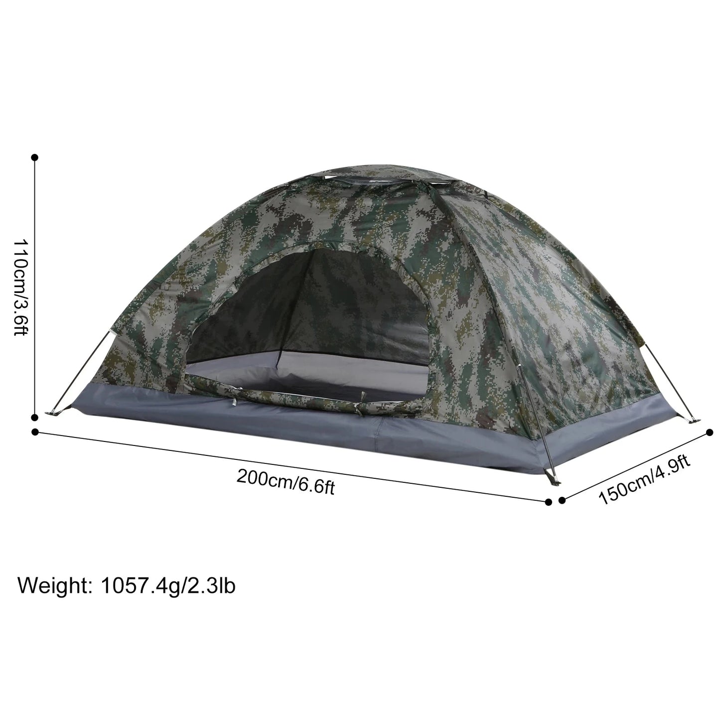 Ultralight Camping Tent Single Layer Portable Hiking Tent GlowCart