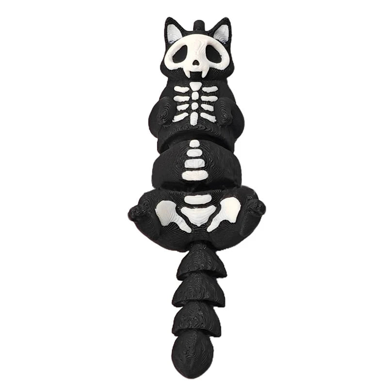 Personalized Skeleton Cat Print 3D Toy Keychain, Suitable GlowCart