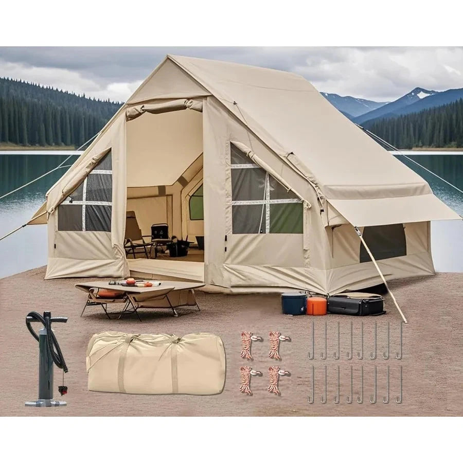 Inflatable Camping Tent 2 4 6 8 Person Glamping Inflatable GlowCart