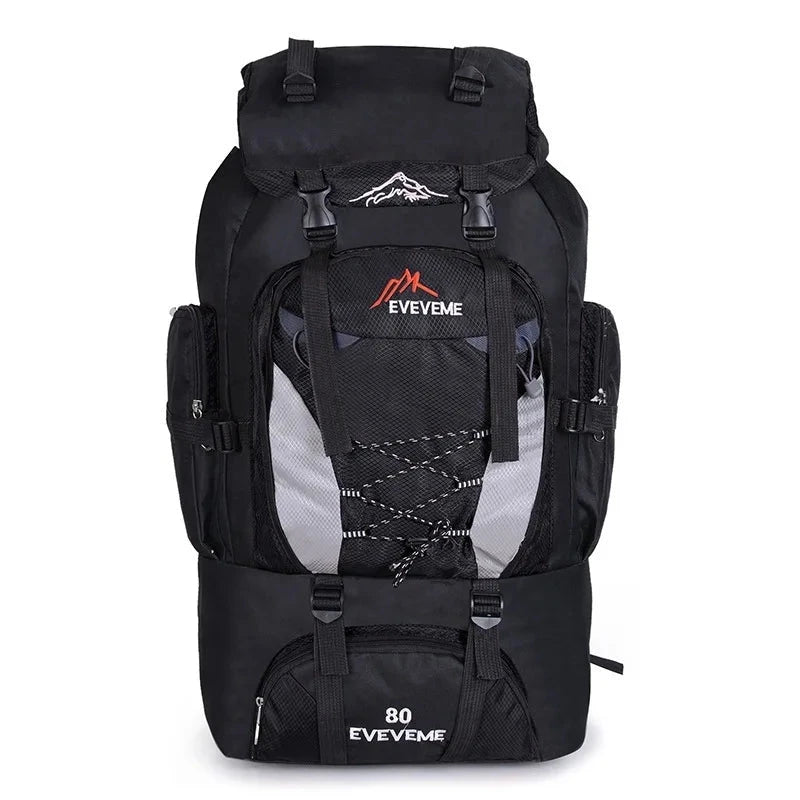 Men's 80L Large Waterproof Climbing Hiking Backpack Camping GlowCart