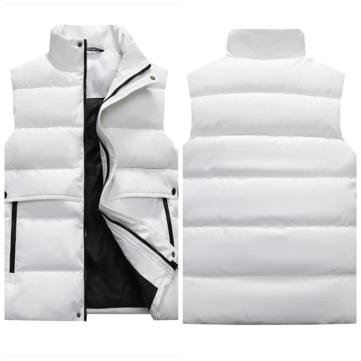 Men Women Down Vest Sleeveless Puffer Jacket Winter Trendy GlowCart