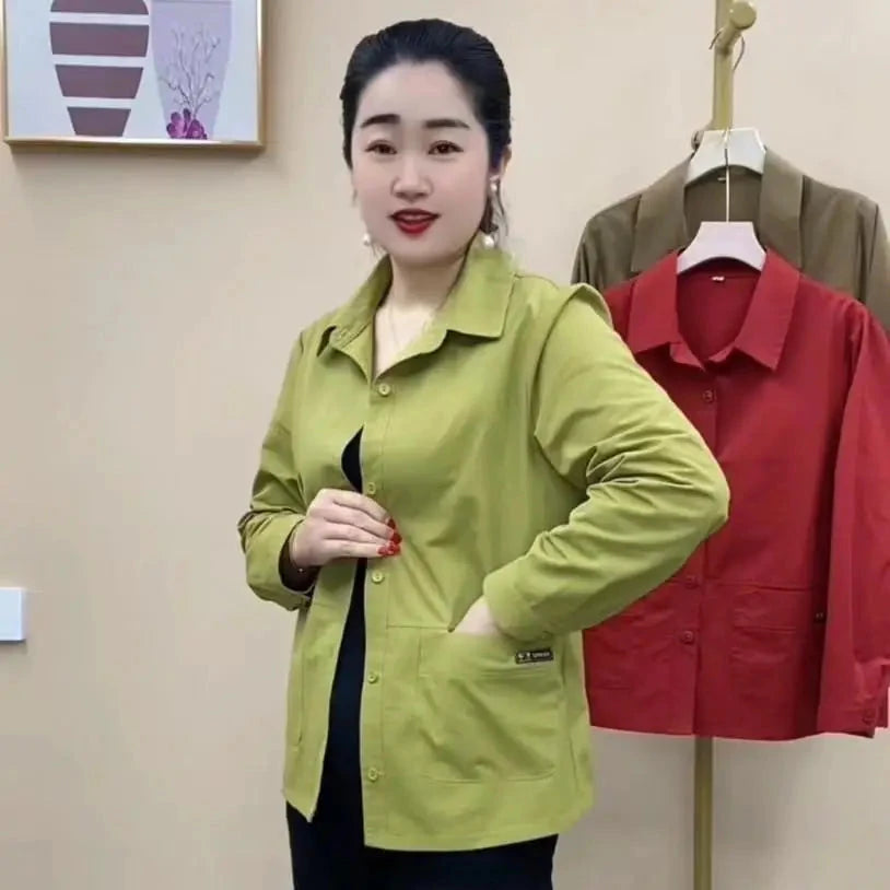 Spring Summer Women Thin Short Jacket Mother Fashion GlowCart