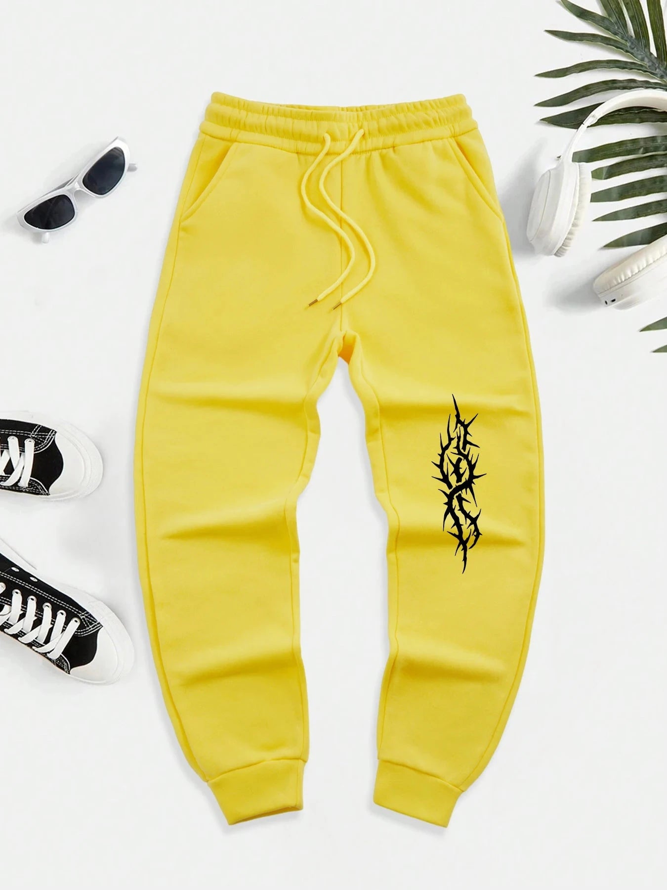 Surrounded By Thorns Prints New Fashion Sweatpants Hip Hop GlowCart