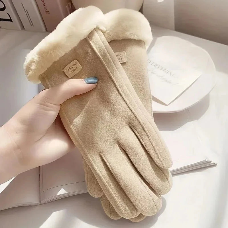 Women's Touchscreen Winter Gloves - Fashionable Finger GlowCart