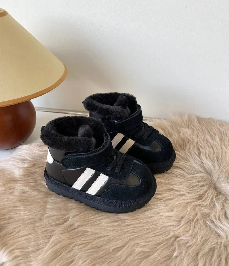 아동부츠 Baby Walking ShoesChild Snow Boots Winter Boots Boy Fur Integrated Cotton Shoes Non Slip Girl Ankle Boot Padded Boots 유아부츠 GlowCart