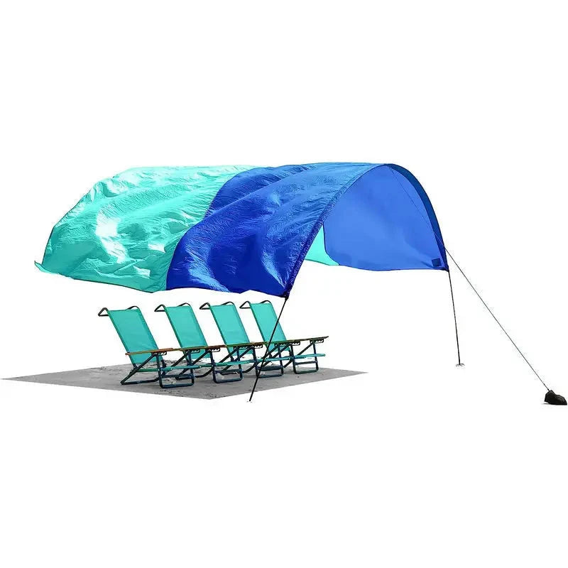 Outdoor Beach Shade UPF50+ Beach Canopy Sun Shade Tent GlowCart