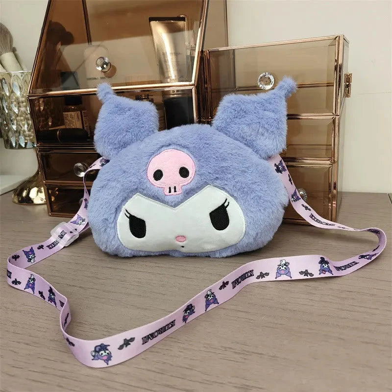 Sanrio Plush Cinnamoroll Melody Kuromi Women Tote Handbags GlowCart