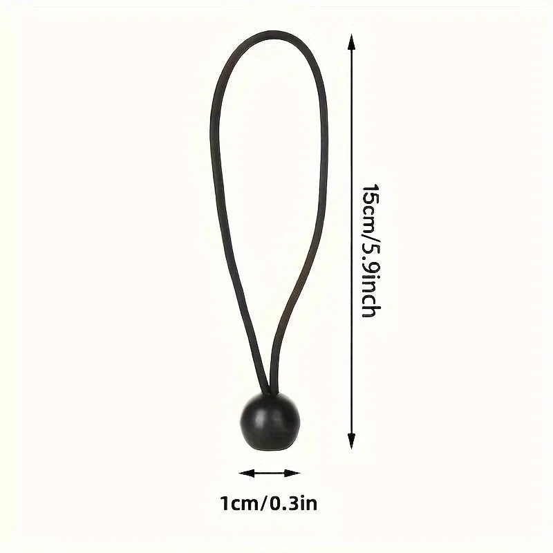 10pcs Bungee Ball Tarps Canvas Tarpaulin Flagpole Ties Cord GlowCart