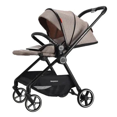 Highview Baby Stroller Can Sit or Lie Down, Lightweight and Foldable, Newborn Baby Umbrella Stroller,Four-wheel Two-way Stroller GlowCart