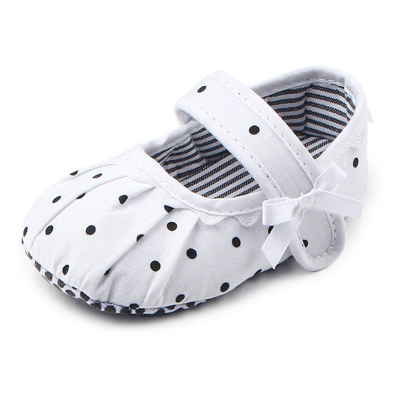 Baby Girl Shoes Cute Polka Dot Princess Kid Anti-slip On Shoes GlowCart