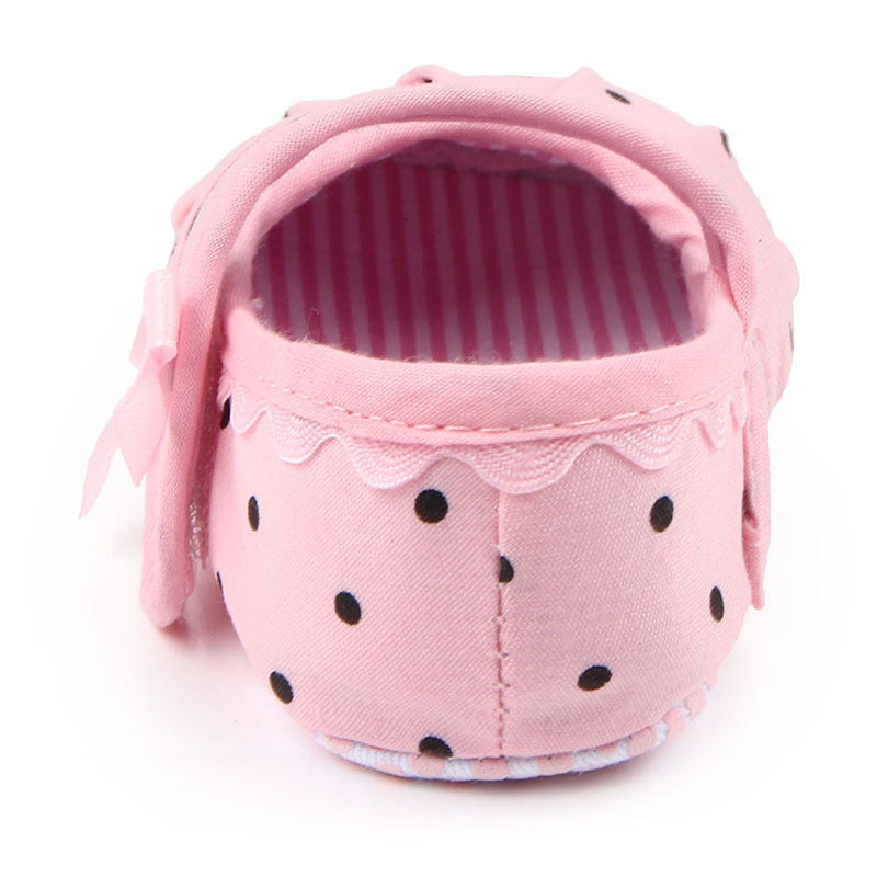 Baby Girl Shoes Cute Polka Dot Princess Kid Anti-slip On Shoes GlowCart