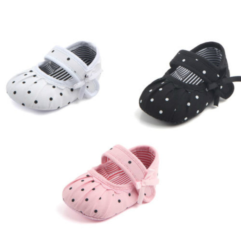 Baby Girl Shoes Cute Polka Dot Princess Kid Anti-slip On Shoes GlowCart